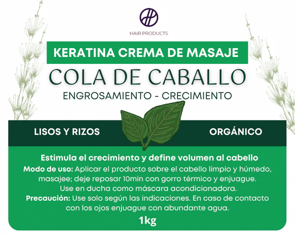 Keratin Horsetail massage cream