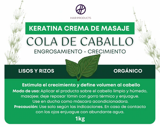 Keratin Horsetail massage cream